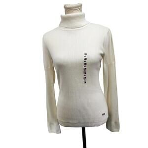 Tommy Hilfiger. Y2k, Cream Turtleneck Sweater. Size: XL NWOT